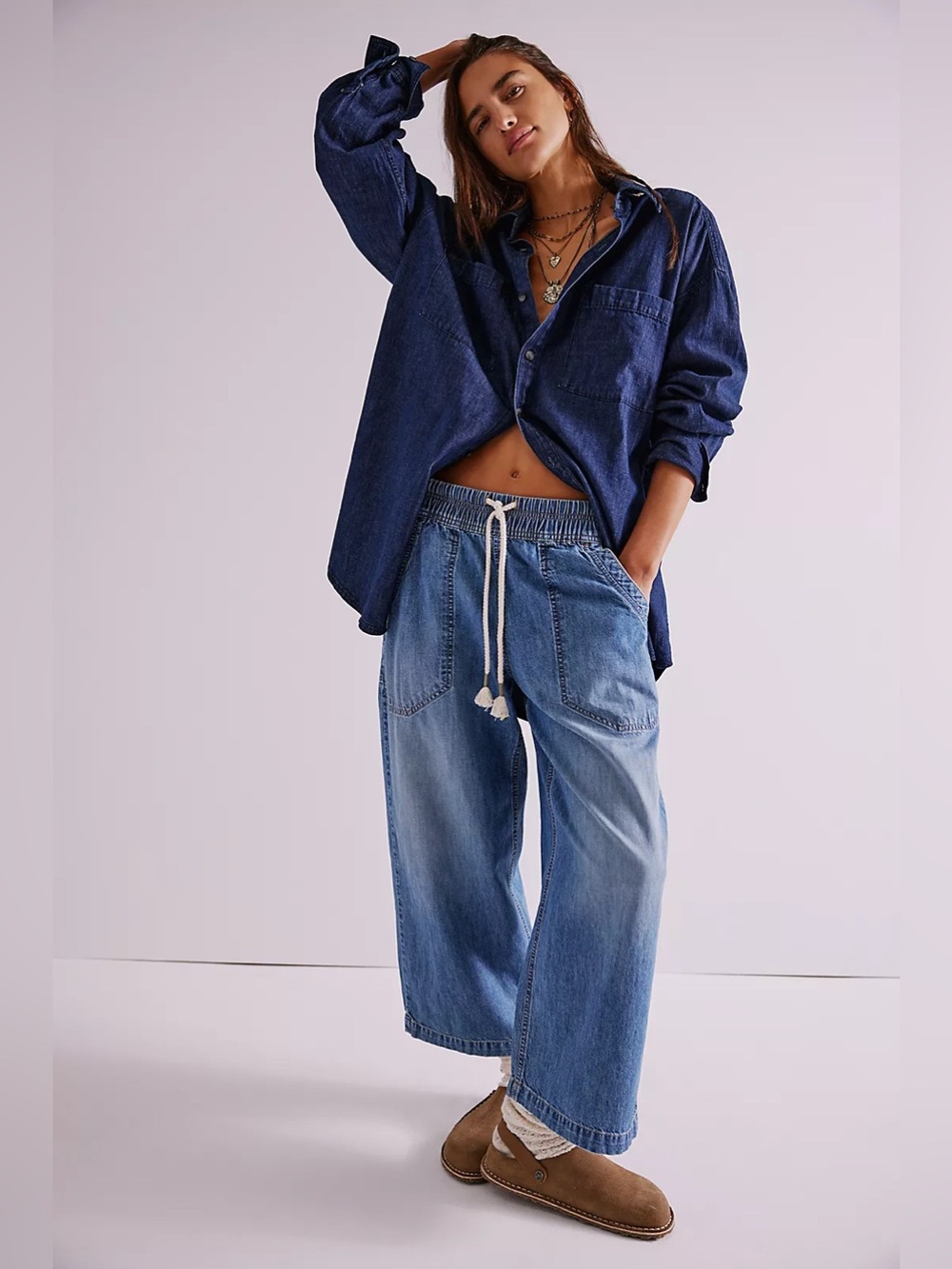 We The Free Easy Peasy Pull-On Jeans Size Medium